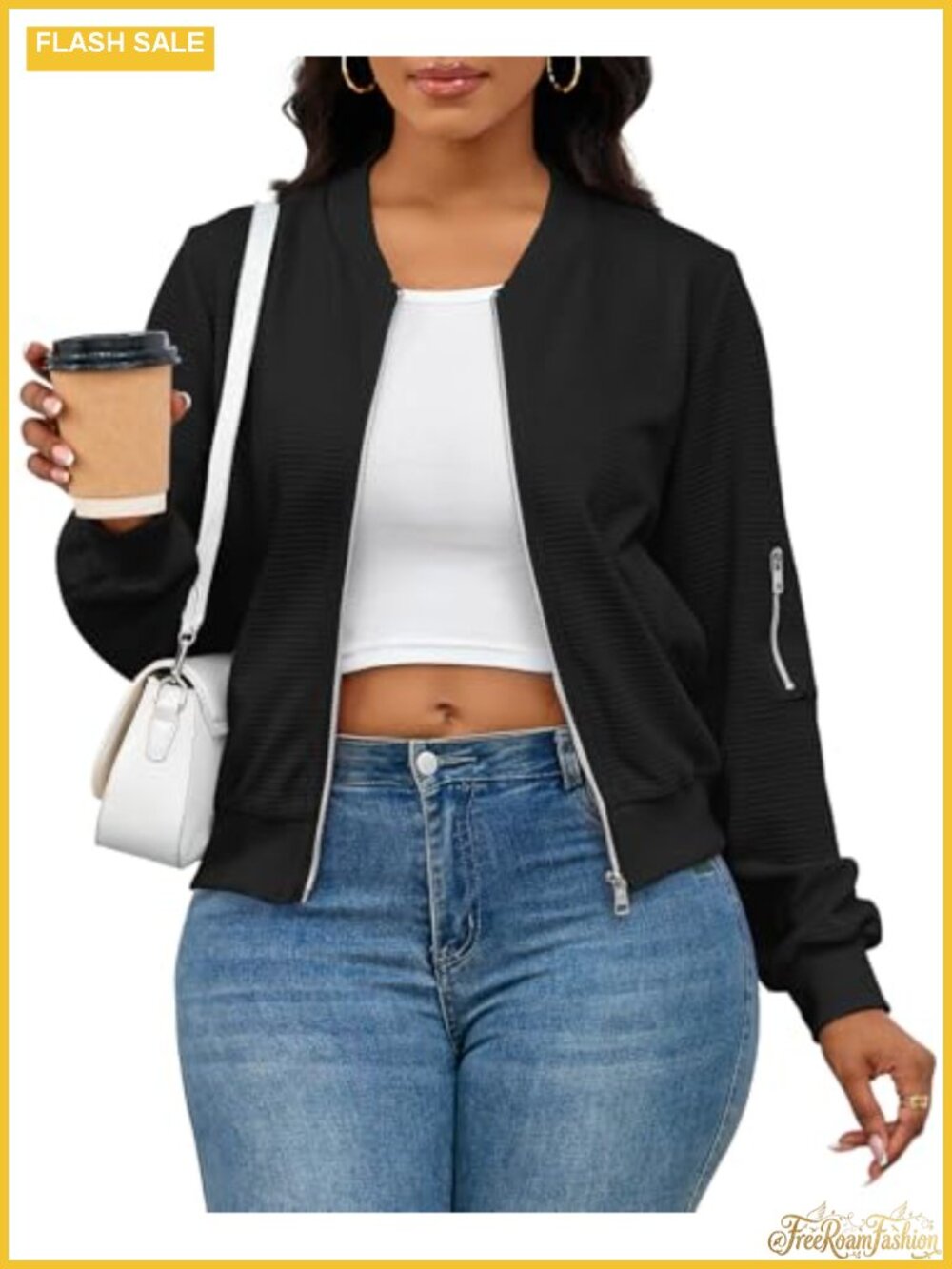 Women's Full Zip Up Long Sleeve Sweatshirt Jacket with Pockets